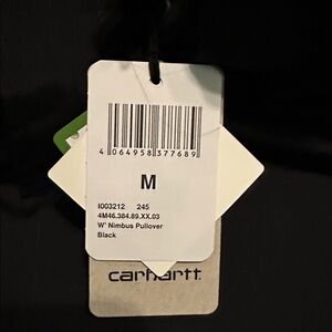 Carhartt , Solid dark black new with tags, pullover with hood